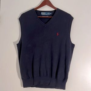 Men’s sweater vest - Navy Blue - Ralph Lauren - Size L